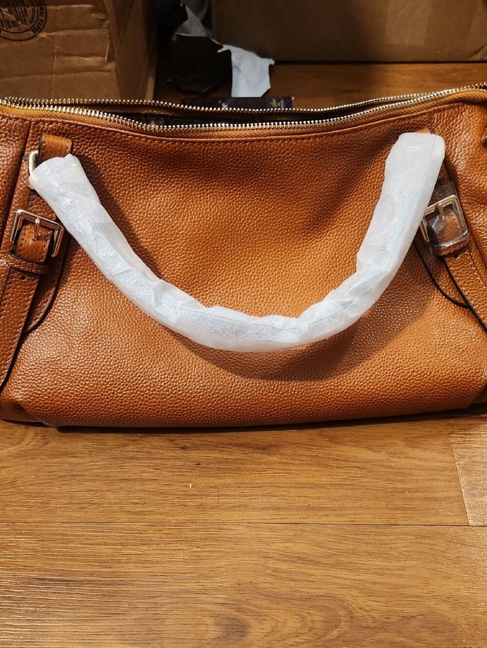 Women's Tan Genuine Leather Shoulder Bag